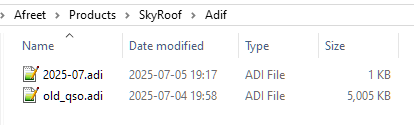 Adif Files