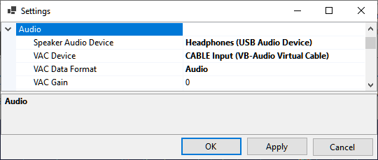 Audio Settings