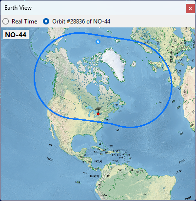 Earth View showing pass coverage