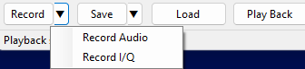Record menu