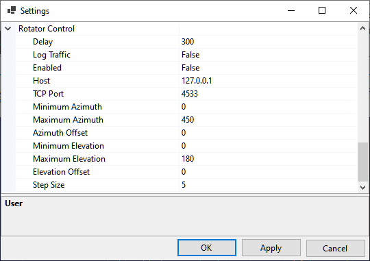 Settings Dialog