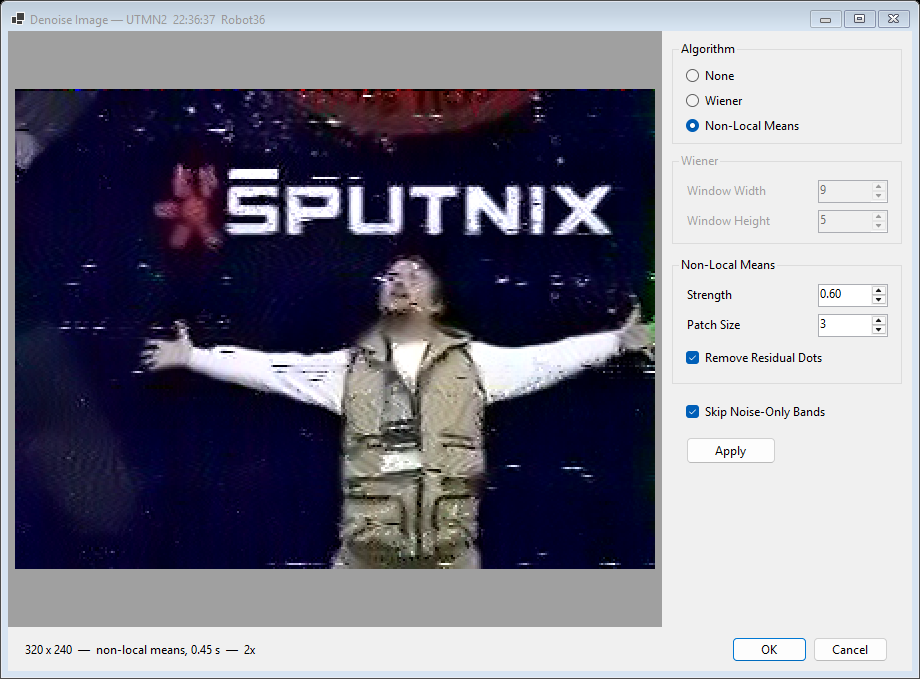 Denoise Image dialog